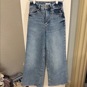Good American Women's Blue Wide-Leg Jeans